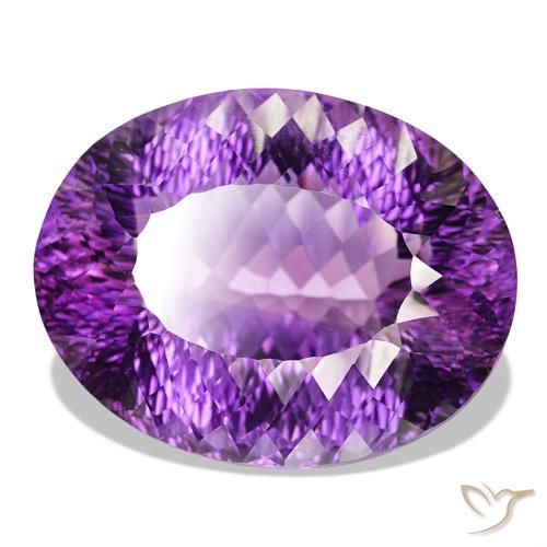 Améthyste Violet intense naturelle Coupe ovale, 145.50 ct, IF
