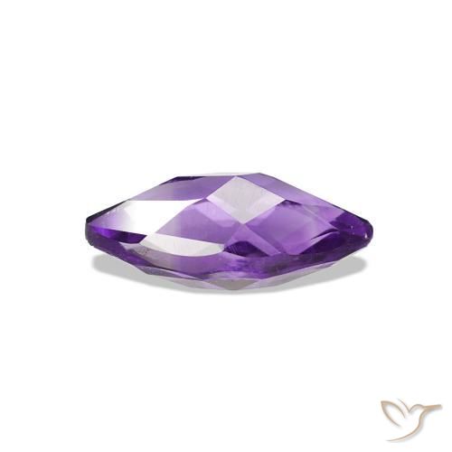 Améthyste Violet intense naturelle Marquise, 0.54 ct, VVS