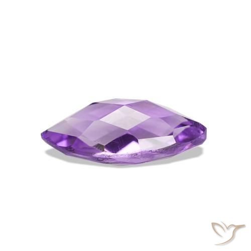 Améthyste Violet moyen naturelle Marquise, 0.59 ct, VVS