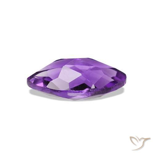 Améthyste Violet moyen naturelle Marquise, 0.67 ct, VVS