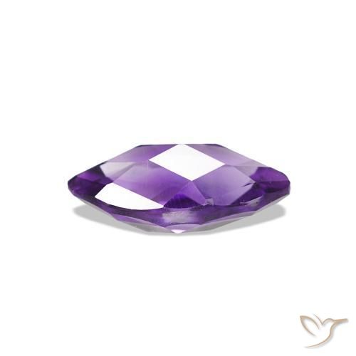 Améthyste Violet intense naturelle Marquise, 0.53 ct, VS-SI
