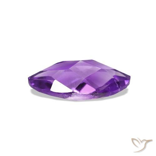 Améthyste Violet vif naturelle Marquise, 0.58 ct, VVS-VS