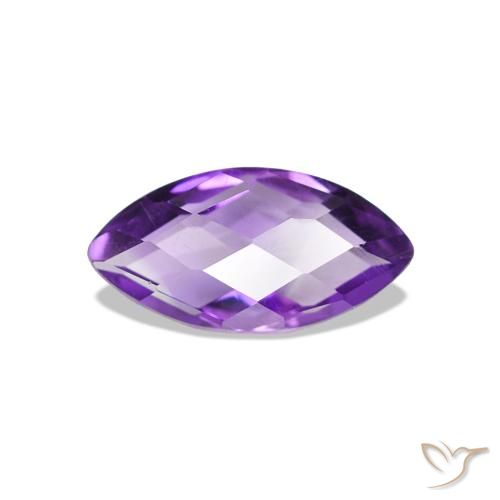 Améthyste Violet intense naturelle Marquise, 0.58 ct, VVS-VS