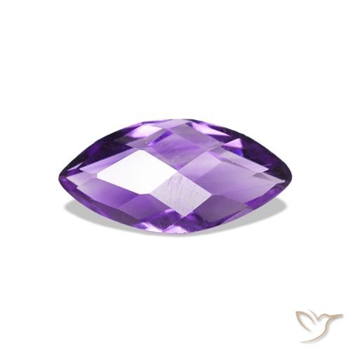 Améthyste Violet intense naturelle Marquise, 0.56 ct, VVS-VS