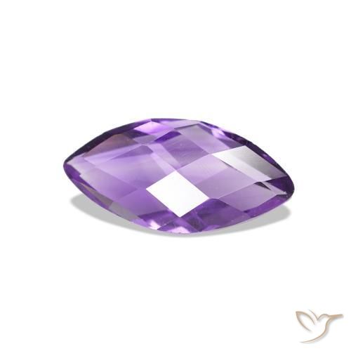 Améthyste Violet intense naturelle Marquise, 0.56 ct, VVS-VS