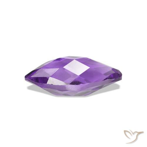 Améthyste Violet intense naturelle Marquise, 0.56 ct, VVS-VS