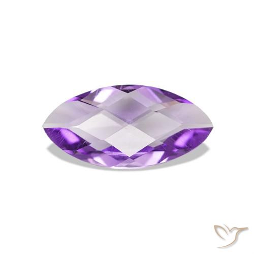Améthyste Violet intense naturelle Marquise, 0.43 ct, VVS-VS