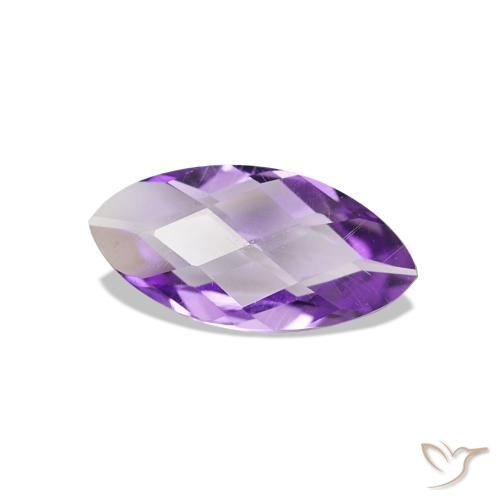 Améthyste Violet intense naturelle Marquise, 0.43 ct, VVS-VS