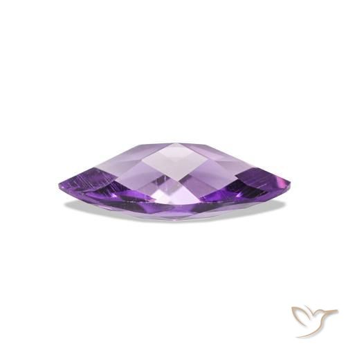 Améthyste Violet intense naturelle Marquise, 0.43 ct, VVS-VS
