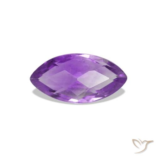 Améthyste Violet rosé foncé naturelle Marquise, 0.55 ct, VS
