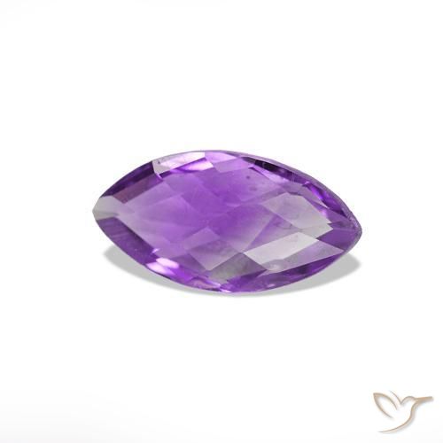 Améthyste Violet rosé foncé naturelle Marquise, 0.55 ct, VS