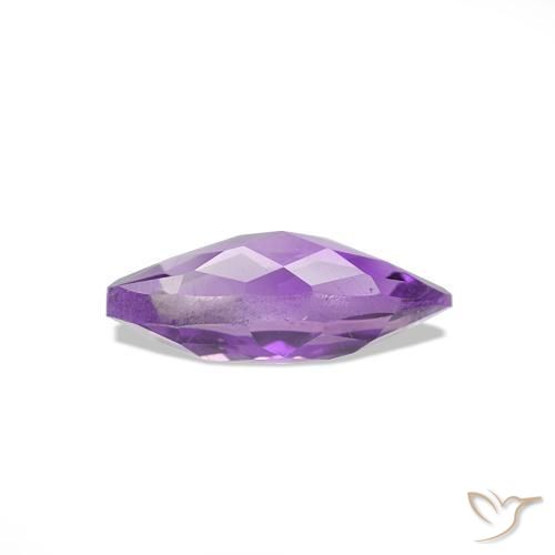 Améthyste Violet rosé foncé naturelle Marquise, 0.55 ct, VS