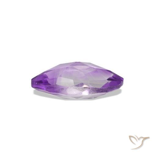 Améthyste Violet Rosâtre naturelle Marquise, 0.57 ct, VS