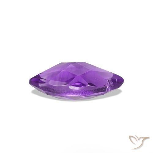 Améthyste Violet Rosâtre naturelle Marquise, 0.56 ct, VS