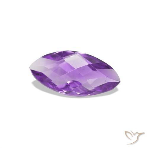 Améthyste Medium Dark-Violet naturelle Marquise, 0.48 ct, VVS