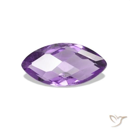 Améthyste Violet violacé naturelle Marquise, 0.62 ct, VVS-VS