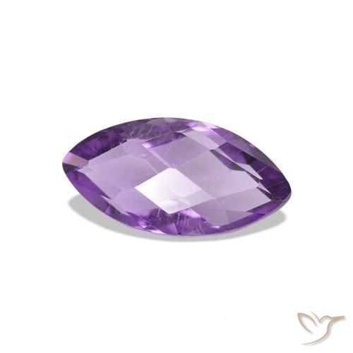Améthyste Violet violacé naturelle Marquise, 0.62 ct, VVS-VS