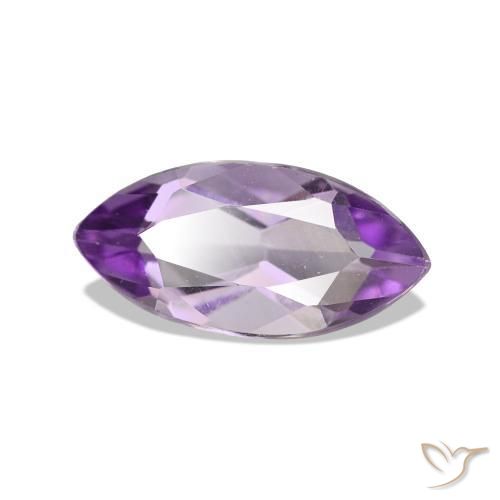 Améthyste Violet violacé naturelle Marquise, 0.96 ct, VVS-VS