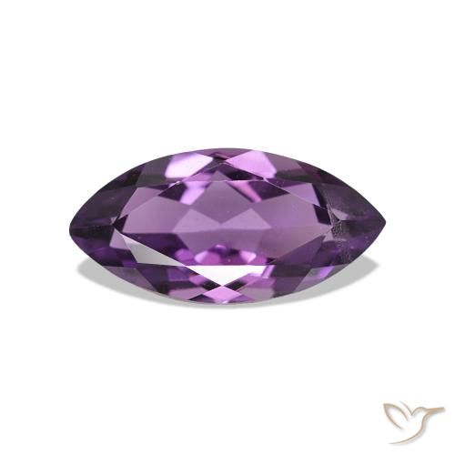 Améthyste Violet moyen naturelle Marquise, 1.02 ct, VVS-VS