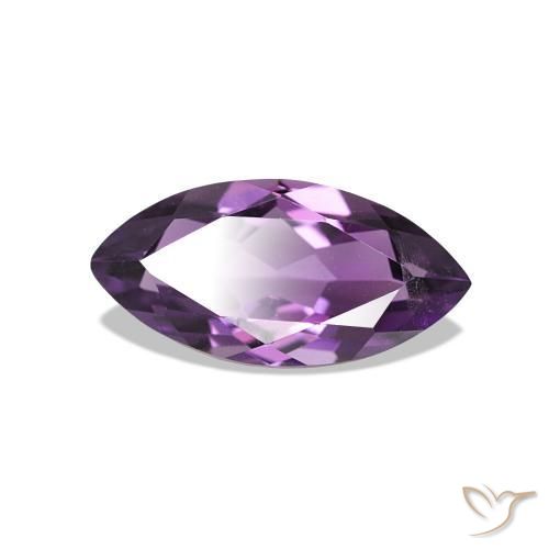 Améthyste Violet moyen naturelle Marquise, 1.02 ct, VVS-VS