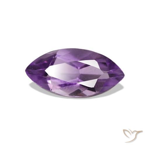 Améthyste Violet moyen naturelle Marquise, 1.06 ct, VVS-VS