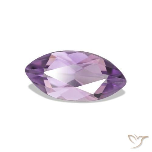 Améthyste violet naturelle marquise, 0,93 ct, VVS