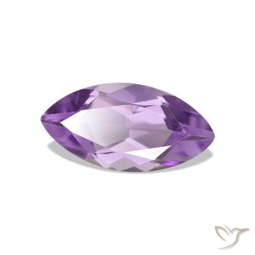 Améthyste Pourpre violacé moyen naturelle Marquise, 1.02 ct, VVS-VS