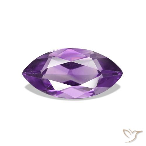 Améthyste Rose violet moyen naturelle Marquise, 0.96 ct, VVS-VS