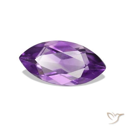 Améthyste Rose violet moyen naturelle Marquise, 0.96 ct, VVS-VS