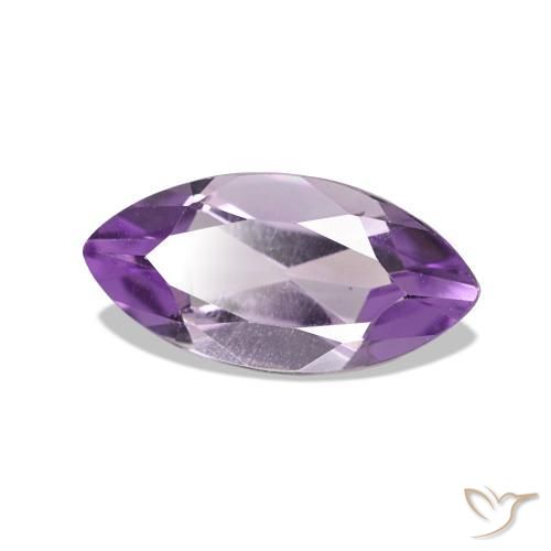 Améthyste Violet moyen naturelle Marquise, 0.95 ct, VVS-VS