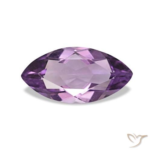 Améthyste Light-Medium Violet naturelle Marquise, 0.91 ct, VVS-VS
