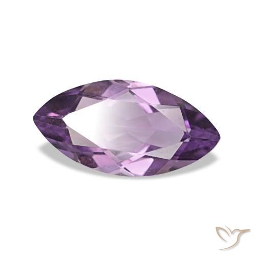 Améthyste Light-Medium Violet naturelle Marquise, 0.91 ct, VVS-VS