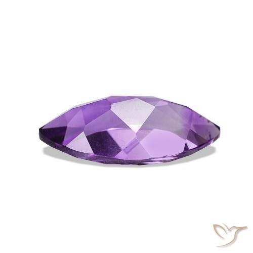 Améthyste Violet moyen naturelle Marquise, 0.90 ct, VVS-VS