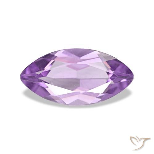 Améthyste Violet Rosâtre naturelle Marquise, 0.96 ct, VVS-VS