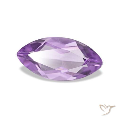 Améthyste Violet Rosâtre naturelle Marquise, 0.96 ct, VVS-VS