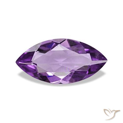 Améthyste Violet moyen naturelle Marquise, 0.78 ct, VVS-VS