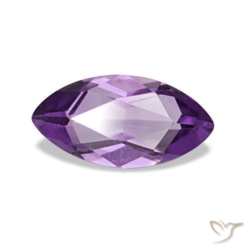Améthyste Pourpre violacé profond naturelle Marquise, 1.05 ct, VVS-VS