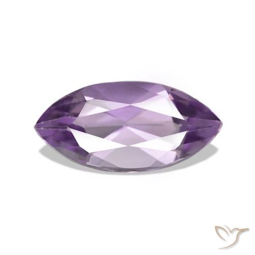 Améthyste Medium Light Purplish-Violet naturelle Marquise, 1.06 ct, VS