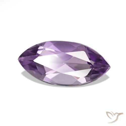 Améthyste Medium Light Purplish-Violet naturelle Marquise, 1.06 ct, VS