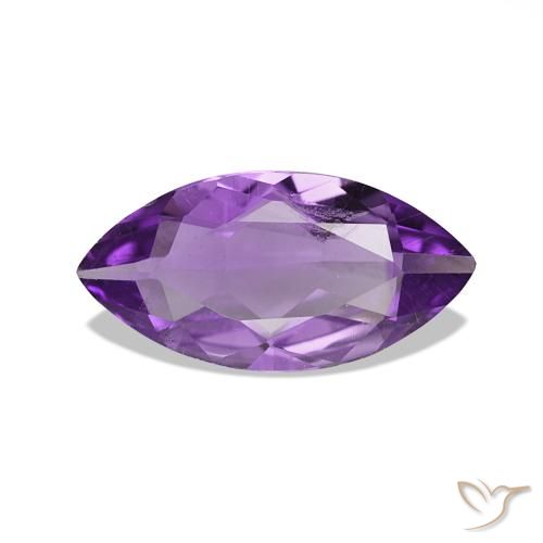 Améthyste Rose violet moyen naturelle Marquise, 0.71 ct, VS