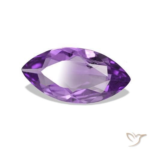 Améthyste Rose violet moyen naturelle Marquise, 0.71 ct, VS