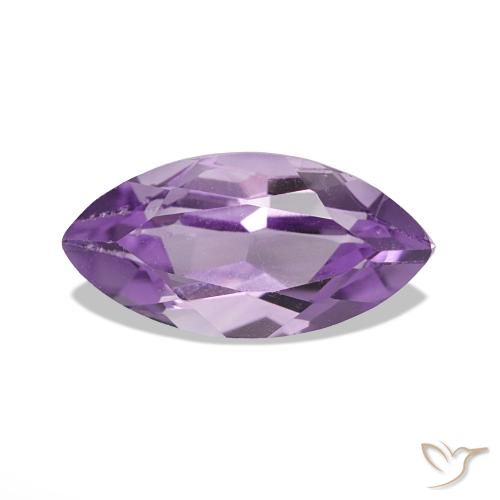Améthyste Rose violet moyen naturelle Marquise, 1.18 ct, VS