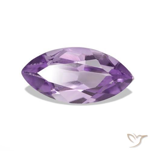 Améthyste Rose violet moyen naturelle Marquise, 1.18 ct, VS