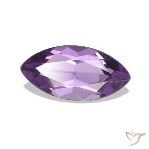 Améthyste Violet moyen naturelle Marquise, 1.07 ct, VS
