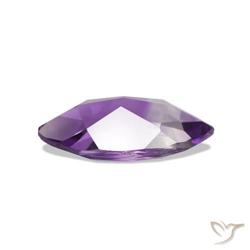 Améthyste Violet moyen naturelle Marquise, 0.93 ct, VS