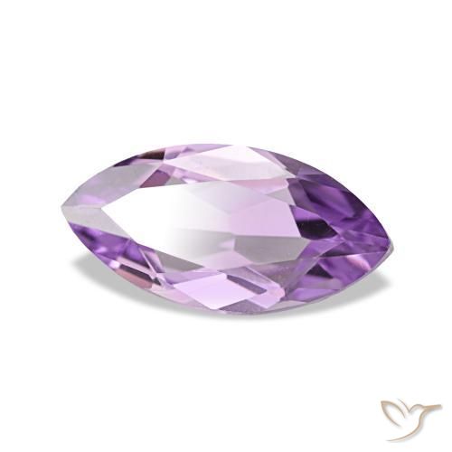 Améthyste Violet violacé naturelle Marquise, 0.91 ct, VVS