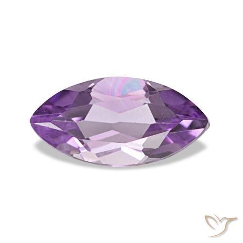 0.98ct Medium Light Purplish-Violet Améthyste Pierres précieuses, Marquise, VVS