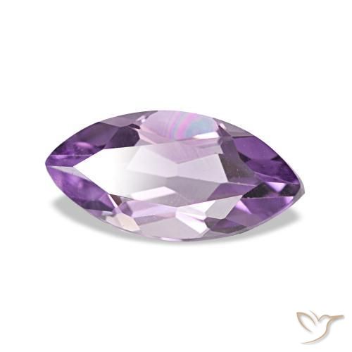 Améthyste Medium Light Purplish-Violet naturelle Marquise, 0.98 ct, VVS