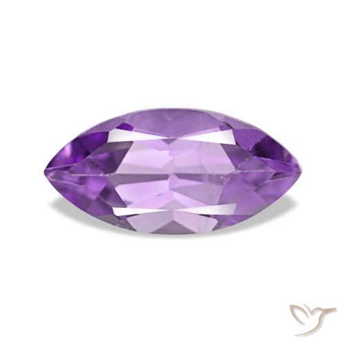 Améthyste Medium Light Purplish-Violet naturelle Marquise, 1.02 ct, VS