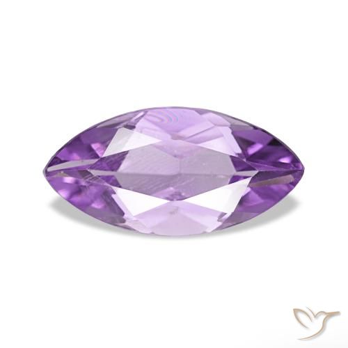 Améthyste Violet violacé naturelle Marquise, 0.98 ct, VS